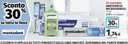 Ipercoop DENTIFRICIO MICROGRANULI mentadent offerta