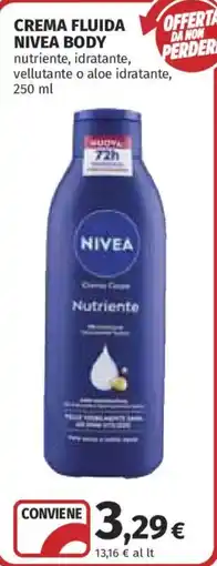 Ipercoop CREMA FLUIDA NIVEA BODY offerta