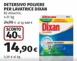 Ipercoop Detersivo polvere per lavatrice Dixan offerta