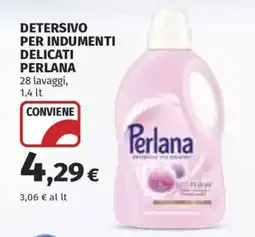 Ipercoop Detersivo per indumenti delicati Perlana offerta
