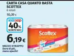 Ipercoop Carta casa quanto basta Scottex offerta