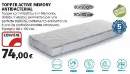 Ipercoop TOPPER ACTIVE MEMORY ANTIBACTERIAL offerta