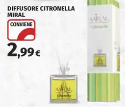 Ipercoop Diffusore Citronella Miral offerta