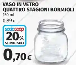 Ipercoop VASO IN VETRO QUATTRO STAGIONI BORMIOLI offerta