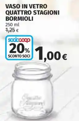 Ipercoop VASO IN VETRO QUATTRO STAGIONI BORMIOLI offerta