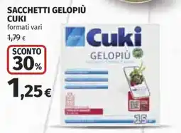 Ipercoop Sacchetti Gelopiù Cuki offerta