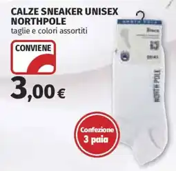Ipercoop CALZE SNEAKER UNISEX NORTHPOLE offerta