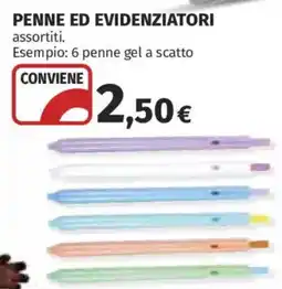 Ipercoop Penne ed evidenziatori offerta