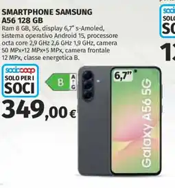 Ipercoop SMARTPHONE SAMSUNG A56 128 GB offerta