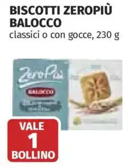 Ipercoop Biscotti Zeropiù Balocco offerta