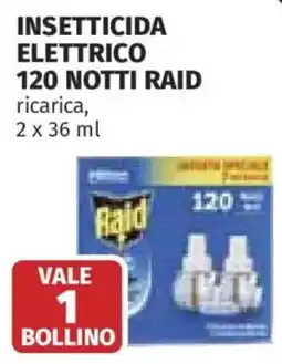 Ipercoop Insetticide elettrico Raid offerta