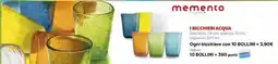 Ipercoop I bicchieri acqua memento offerta