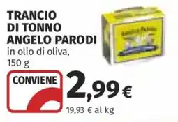 Ipercoop Trancio di tonno Angelo Parodi offerta