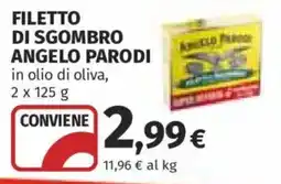 Ipercoop Filetto di sgombro Angelo Parodi offerta
