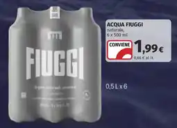 Ipercoop Acqua naturale FIUGGI offerta