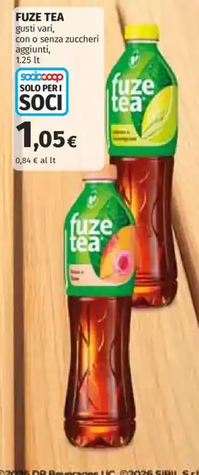 Ipercoop fuze tea offerta