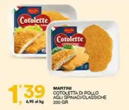 Quick Sisa Martini Cotoletta di pollo agli spinaci/classiche offerta