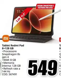 MediaWorld Tablet Redmi Pad offerta