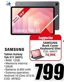 MediaWorld SAMSUNG Tablet Galaxy Tab S11 (WiFi) offerta
