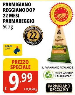 Tigros Parmigiano Reggiano DOP offerta