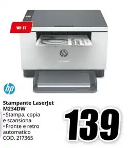 MediaWorld hp Stampante LaserJet M234DW offerta