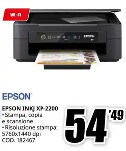 MediaWorld EPSON INKJ XP-2200 offerta