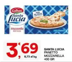Quick Sisa Santa Lucia Panetto Mozzarella offerta