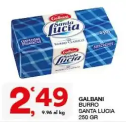 Quick Sisa Galbani Burro Santa Lucia offerta