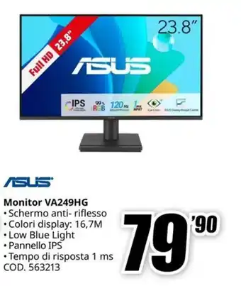 MediaWorld ASUS Monitor VA249HG offerta