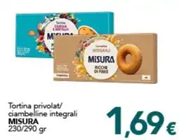 Altasfera Tortina privolat/ciambelline integrali MISURA offerta