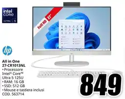 MediaWorld hp All in One 27-CR1013NL offerta