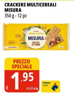 Tigros Crackers Multicereali Misura offerta