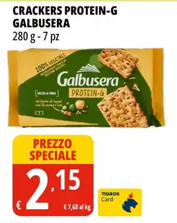 Tigros Crackers Protein-G Galbusera offerta