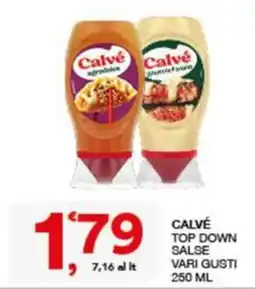 Quick Sisa Calvé Top Down Salse Vari Gusti offerta