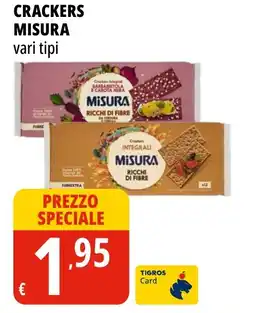 Tigros Crackers Misura offerta