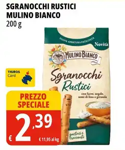 Tigros Sgranocchi Rustici Mulino Bianco offerta