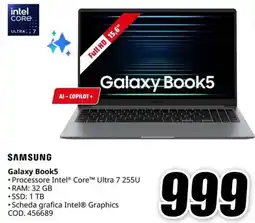 MediaWorld SAMSUNG Galaxy Book5 offerta