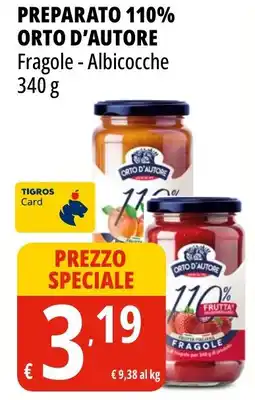 Tigros ORTO D'AUTORE Fragole - Albicocche offerta