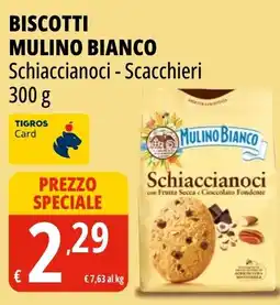 Tigros Biscotti Mulino Bianco Schiaccianoci - Scacchieri offerta
