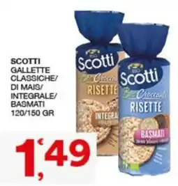 Quick Sisa Scotti Gallette Classiche/ di Mais/ Integrale/ Basmati offerta