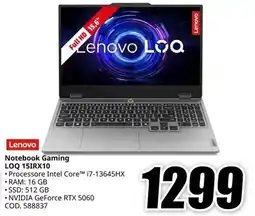 MediaWorld Lenovo Notebook Gaming LOQ 15IRX10 offerta