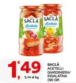 Quick Sisa SACLÀ Acetelli Giardiniera/Insalatina offerta