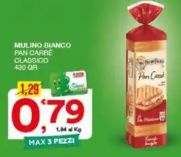 Quick Sisa Mulino Bianco Pan Carrè Classico offerta