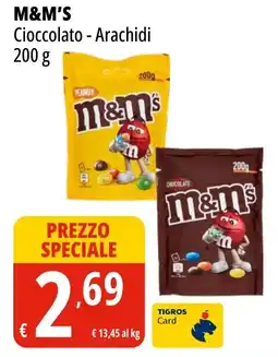 Tigros M&M'S Cioccolato - Arachidi offerta