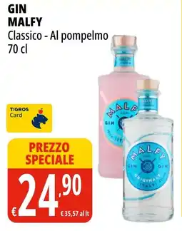 Tigros GIN MALFY Classico - Al pompelmo offerta