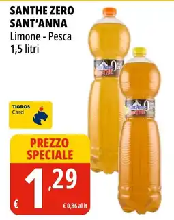 Tigros SANTHE ZERO SANT'ANNA offerta