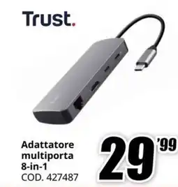 MediaWorld Trust. Adattatore multiporta 8-in-1 offerta