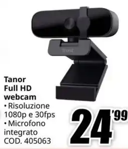 MediaWorld Tanor Full HD webcam offerta