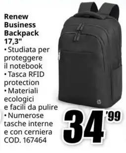 MediaWorld Renew Business Backpack offerta