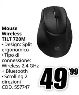 MediaWorld Mouse Wireless TILT 720M HP offerta